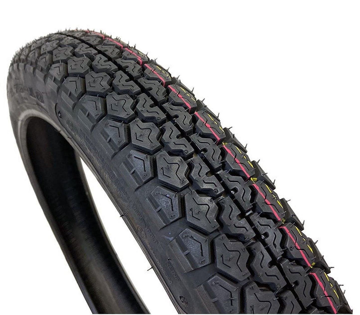 Motorcycle Tire 3.00-18 Tube Type, Cruiser Street Tread Front or Rear