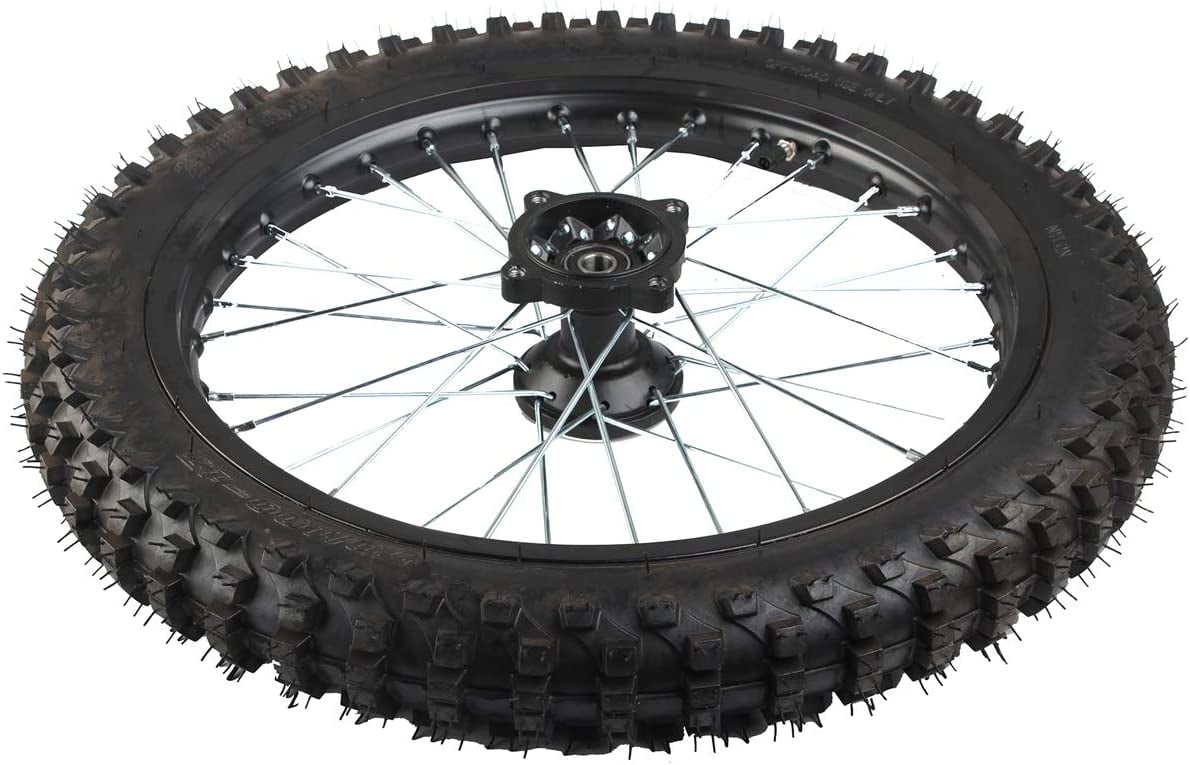 X-PRO, 17" Front Wheel Rim Tire 70/100-17 with 15mm Bearing Assembly for Dirt Bikes