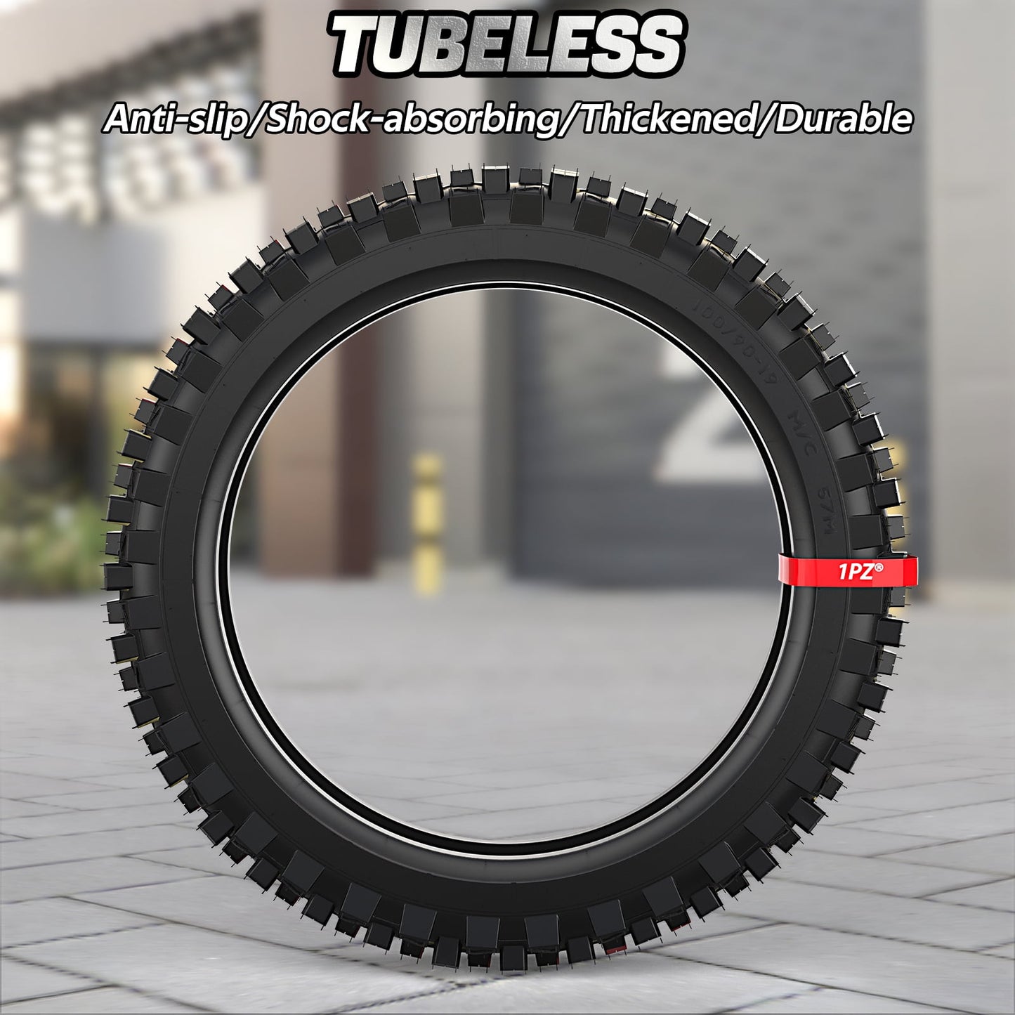 Motorcycle Vacuum Tires 100/90-19 Front Fit for Dunlop D404 45605397 Big Wheel